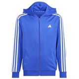 Adidas Train Essentials 3 Stripes Sweatshirt Met Rits Blauw Jongen