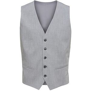 SELETED HOMME Men's SLHSLIM-Liam WCT Flex B NOOS vest, Light Grey Melange, 98, lichtgrijs gem.