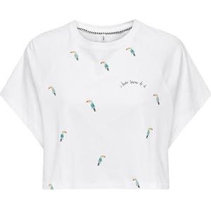 Only - Onlkita Life s s Toucans Top Box Jrs - Meisjes - t-Shirts