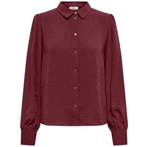 Jacqueline de Yong - Jdydivya Life Shirt - Blouse - Bordeauxrood - Dames