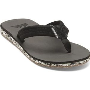 Quiksilver Heren Carver Suede Gerecycled sandaal, Black 1, 46 EU