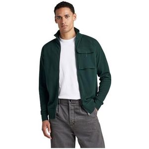 G-STAR RAW Heren lichtgewicht sweatjack Logo Tape Center Back Zip T-shirts, groen (bladeren D22393-d250-4287), XS