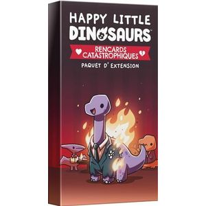 Asmodee - TeeTurtle - Happy Little Dinosaurs: Catastrofische dates - Bordspellen - Kaartspellen - Volwassenen en kinderen vanaf 8 jaar - 2 tot 4 spelers - Franse versie