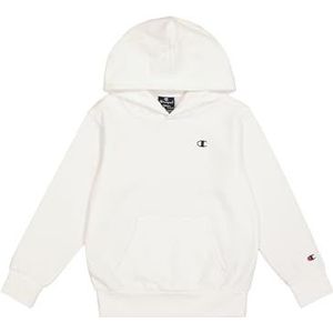 Champion Legacy Basics B-Ultralight Powerblend fleece sweatshirt met capuchon voor kinderen en jongeren, Wit, 11-12 jaar