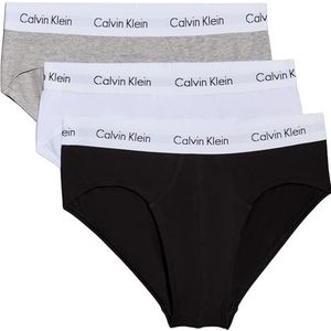 Calvin Klein heren Briefs 3p Hip Brief, zwart/wit/grijs heather, S