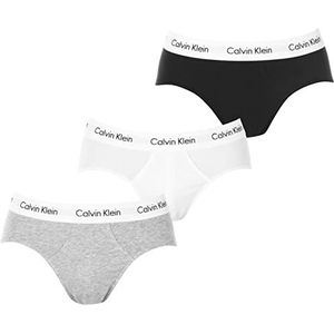 Calvin Klein heren Briefs 3p Hip Brief, zwart/wit/grijs heather, S