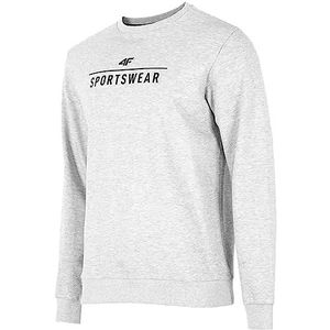 4F heren sweatshirt, COLD LIGHT GREY MELANGE, M