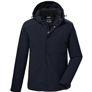 killtec heren Outdoorjack/functioneel jack met afritsbare capuchon KOW 148 MN JCKT, dark navy, S, 38920-000