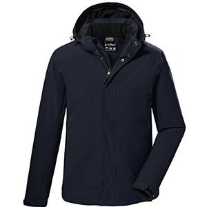 killtec heren Outdoorjack/functioneel jack met afritsbare capuchon KOW 148 MN JCKT, dark navy, L, 38920-000