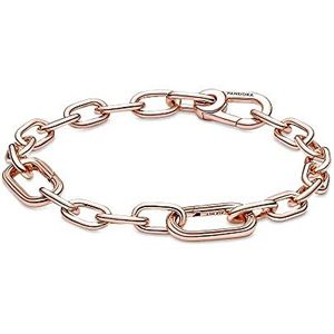 Pandora ME Link Chain armband met 14 karaat rosévergulde metaallegering, compatibel met Pandora ME armbanden, 589662C00-1, 15 cm, Rosé verguld, Geen edelsteen