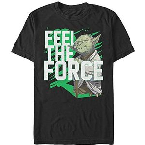 Star Wars: Classic - Force Stack Yoda Unisex Crew neck T-Shirt Black S