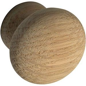 ALLES IM GRIFF Meubelknop Hemera ø 25mm - meubelknop van hout diepte 26mm - knop voor kast, eiken ruw