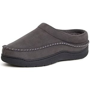 Dearfoams Heren Thompson Microsuede klomp Slipper, Bestrating, Medium