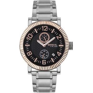 Breil - Horloge WATCH-EW0589 van staal voor mannen, tweekleurig/zwart, Eén maat, armband