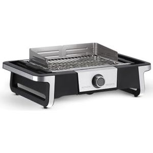 Severin PG 8114 DigitalBOOST 3000 W Grill Electrisch Tafelblad Zwart, Zilver