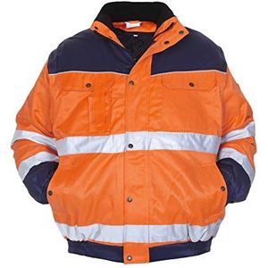 Hydrowear 047498 Luik 3 in 1 Pilot Jack, Bever, 50% Polyester/50% Katoen, Grote Maat, Oranje/Navy