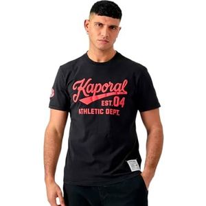 Kaporal, T-shirt, model Barel, heren, zwart, XL; regular fit, korte mouwen, ronde hals, Zwart, XL