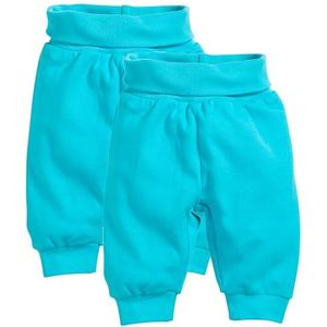 Playshoes Baby pompbroek, joggingbroek, 2 stuks, turquoise, 92
