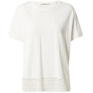ESPRIT T-shirt met gehaakte details, 110, gebroken wit., S