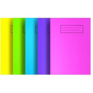 Silvine NBA5BT A5 Bright Oefening Notebook - Diverse Kleuren (Pack van 20)