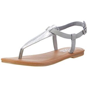 Tommy Hilfiger Dames S1385usy 1c open sandalen met sleehak, Zilver Silver Light Grey 903, 42 EU