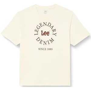 Lee Heren Legendary Circle Tee T-shirt, beige, L