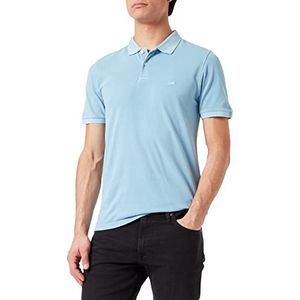 Lee Heren Garment Dye Polo T-shirt, ICE BLUE, XXL