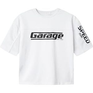 NAME IT Jongens Nkmhart Ss RLX Top, wit (bright white), 146-152