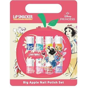 Lip Smacker Sneeuwwitje Big Apple Nagellak Set, 9-delige Nagellak Set voor Kinderen met Elektrische Nageldroger, Disney Princess Gifts met Nagellak voor Kinderen