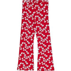 Fred's World by Green Cotton Gladly Flared Pants voor meisjes, Salsa, wit/surf, 128 cm