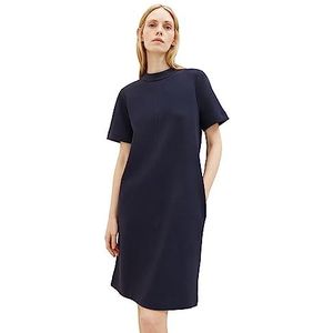 TOM KLEERMAKER basic damesjurk met opstaande kraag en zakken