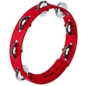 NINO Percussion Compact ABS Tambourine 8"" - rood (NINO49R)