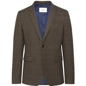 s.Oliver BLACK LABEL - Herenjas - Slim Fit - Geruit