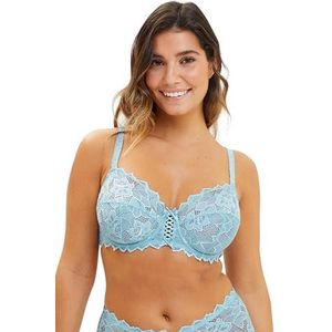 SANS COMPLEXE - BH met beugels van kant - Arum - dames - sterling blauw - 95D, Sterling Blauw, 80D