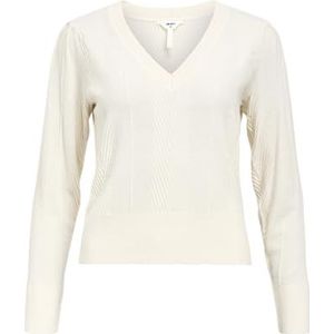 OBJECT - Trui - Wit - Effen - V-hals - Lange Mouwen