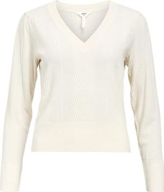 OBJECT - Trui - Wit - Effen - V-hals - Lange Mouwen