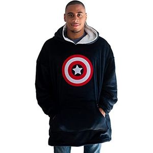 Marvel UXMARCOSP001 sweatshirt met capuchon, zwart, eenheidsmaat, uniseks
