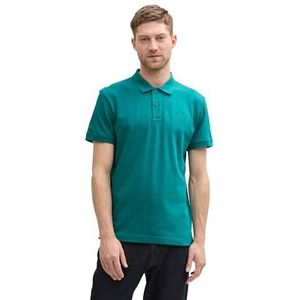 TOM TAILOR Poloshirt voor heren, 11037 - Dark Bottle Green, XL