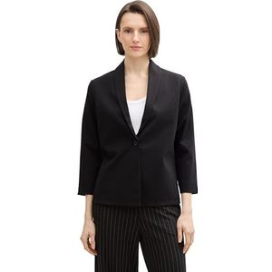 TOM TAILOR Damesblazer, 14482 - Deep Black, XXL