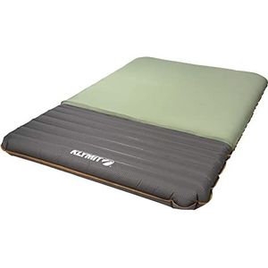 Klymit Klymaloft Lofted luchtbed voor wandelen en backpacken, opblaasbaar slaapkussen voor kamperen met traagschuim, groen, groot