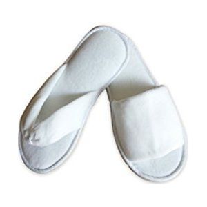 Lusso Velour Flip-Flops Wit One Size