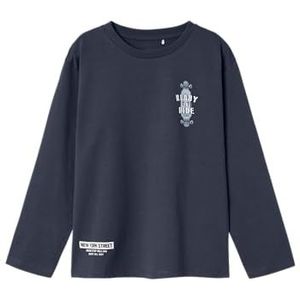 NAME IT Jongens Nkmroma Ls Nreg Top Shirt met lange mouwen, Dark Sapphire, 116
