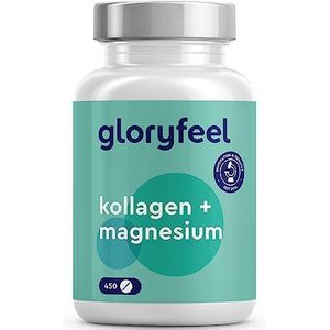 Collageen capsules - 3600 mg - 450 tablets - Collageenhydrolysaat type 1, 100% puur - Voor beenderen en spieren * - Met 169 mg magnesium uit magnesiumoxide per dag
