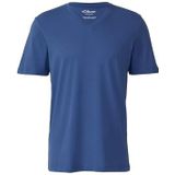 s.Oliver - Shirt - Koningsblauw - V-hals - Kwartmouw