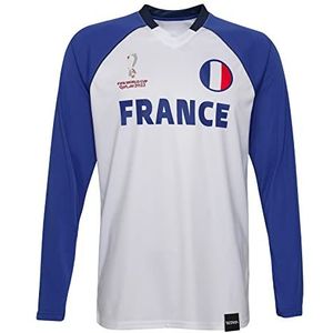 FIFA Official World Cup 2022 Classic T-shirt met lange mouwen, wit, X-XL, wit, XXL