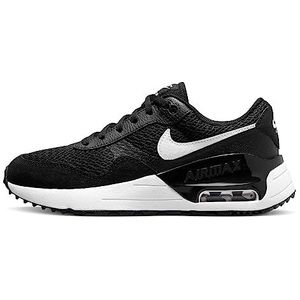 NIKE Nike air max systm jongens Sneaker, Zwart wit wolf grijs, 38.5 EU