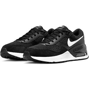 NIKE Nike air max systm jongens Sneaker, Zwart wit wolf grijs, 38.5 EU