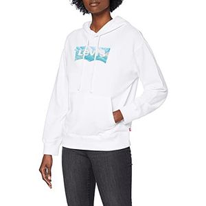 Levi's Graphic Standard Hoodie Vrouwen, Batwing Fill Clouds White +, S