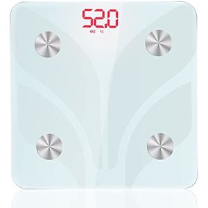 Digitale personenweegschaal voor lichaamsgewicht, weegschaal Elektronische personenweegschaal met uiterst nauwkeurige sensoren, nauwkeurige gewichtsmachine voor personen, LED-display, instapmodel