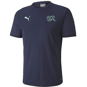 PUMA Herren T-shirt SFV Training Jersey, Peacoat/Green Glimmer, L, 757272